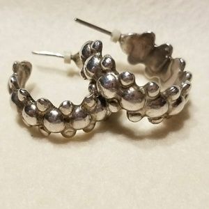 Sterling hoop earrings